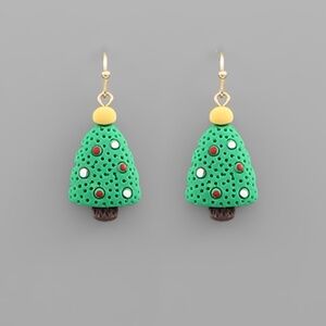 Clay Christmas Theme Earrings